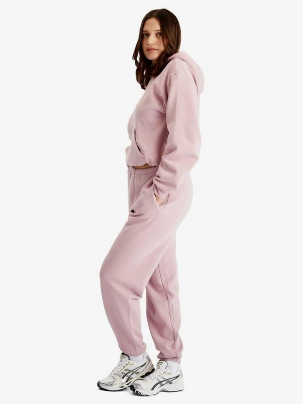 SKIMS Cotton Fleece Joggers Dusk Size M Rare Sold Out Color